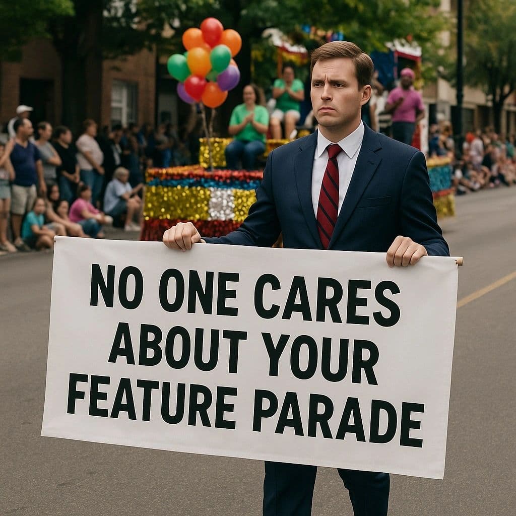 No One Cares About Your Feature Parade