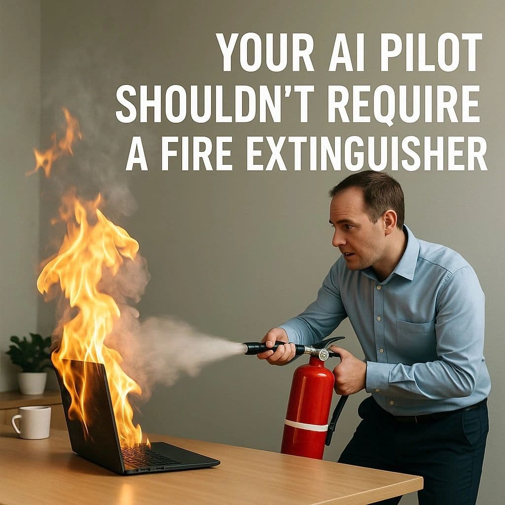 Your AI Pilot Shouldn’t Require a Fire Extinguisher
